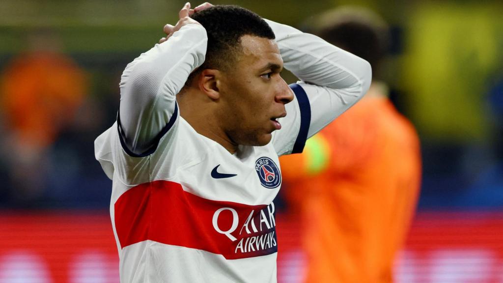 Kylian Mbappé, durante un partido con el PSG.