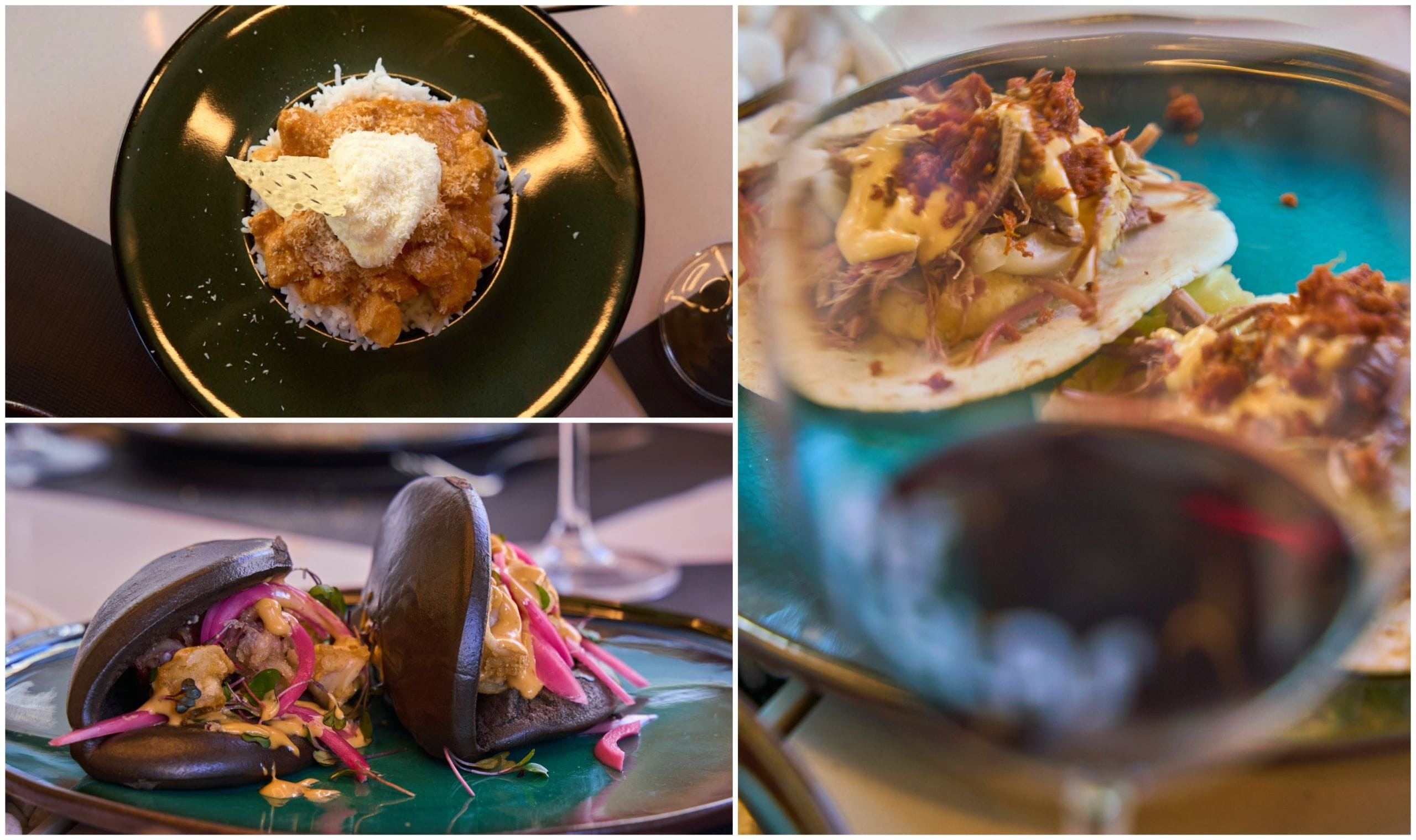 Diferentes platos presentados en la inauguración de As Lolas. Foto: Cedida