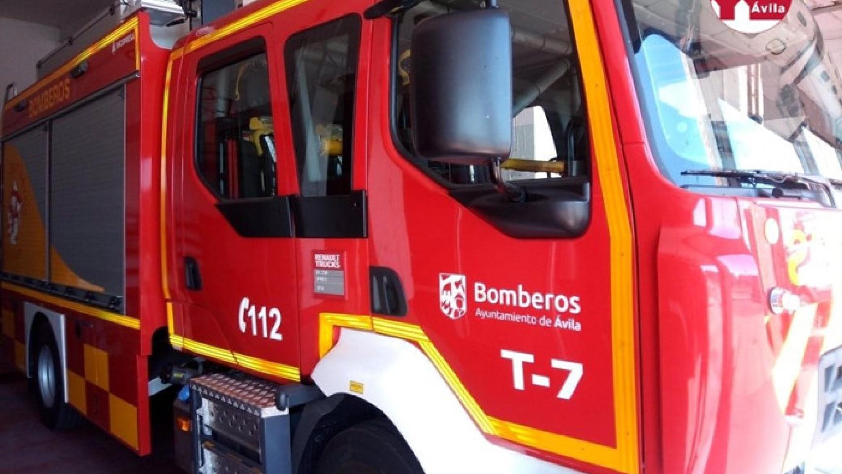 Un vehículo de los Bomberos de Ávila
