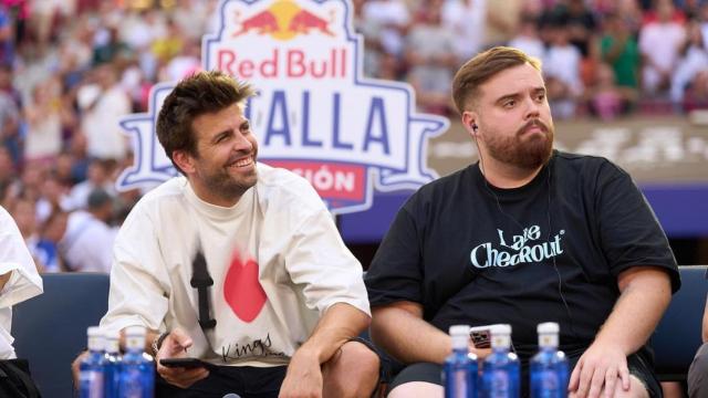 Gerard Piqué e Ibai Llanos durante las finales de la Kings League 2023