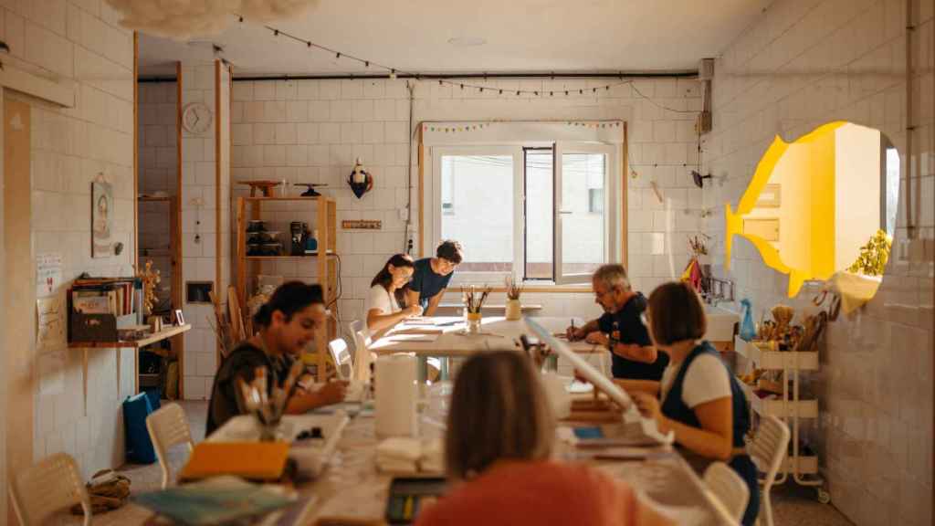 Clases de cerámica en A Balea, taller ubicado en Moaña (Pontevedra).