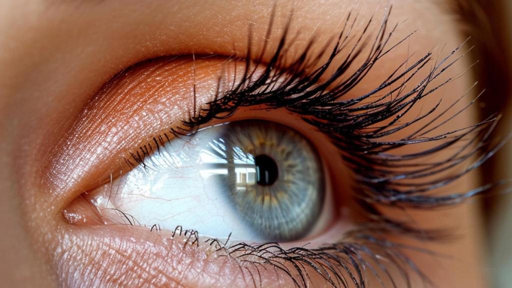 Pestañas hidratas con vaselina.