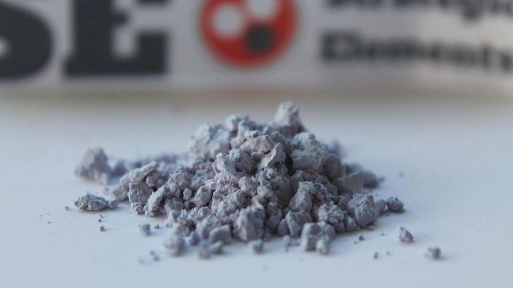 Óxido de neodimio. Foto: Instituto de tierras raras y metales