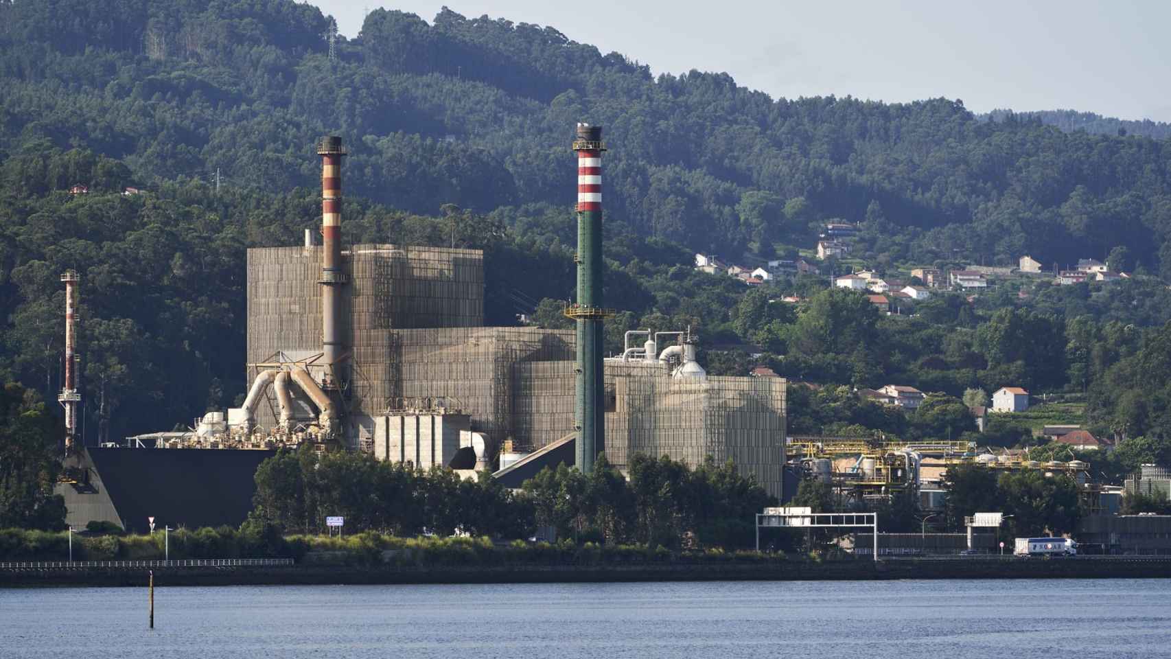 Fábrica de Ence en Pontevedra, a 2023.