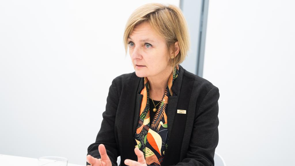 Magdalena Skipper, durante la entrevista.