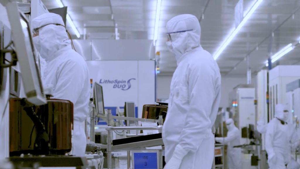 Investigadores en el IMEC en Bélgica.