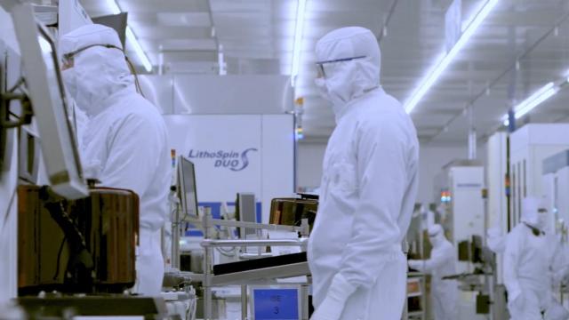 Investigadores en el IMEC en Bélgica.