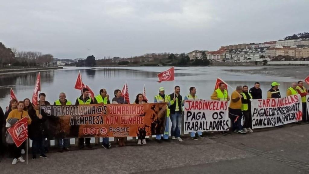 Manifestación del personal de Jardincelas