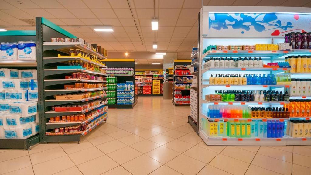 Estanterías de Mercadona.