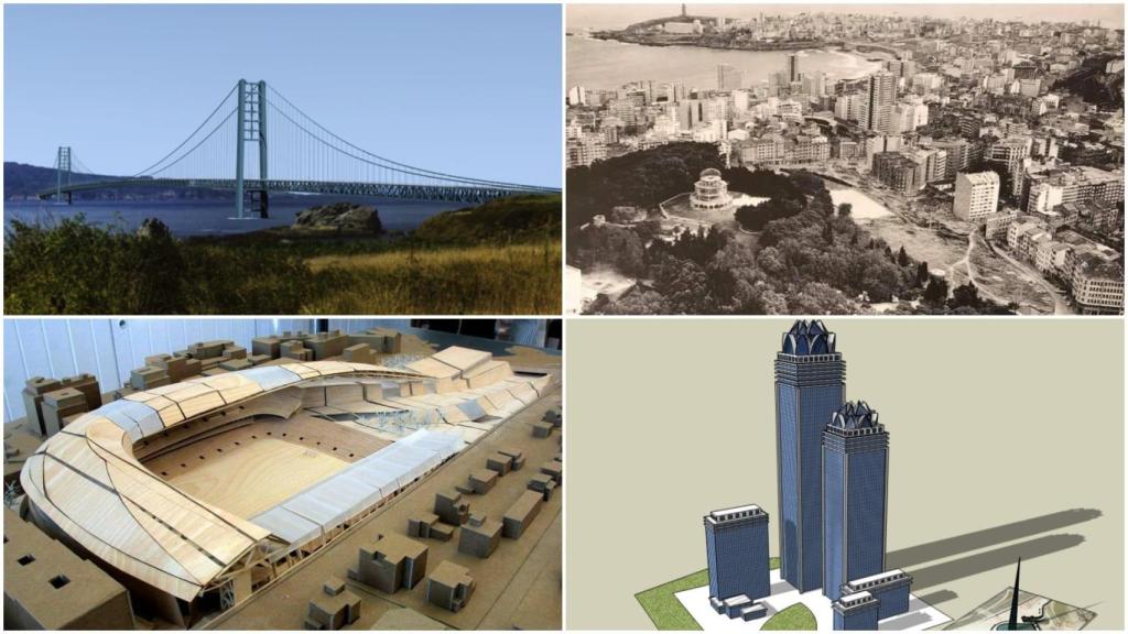 A Coruña que nunca fue: parques de atracciones, rascacielos, puentes y torres imposibles