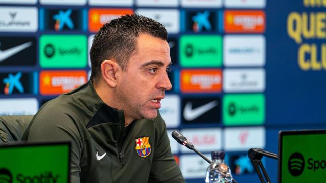 Xavi Hernández, en rueda de prensa