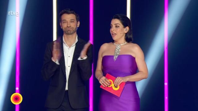 Marc Calderó y Ruth Lorenzo en la final del Benidorm Fest 2024.