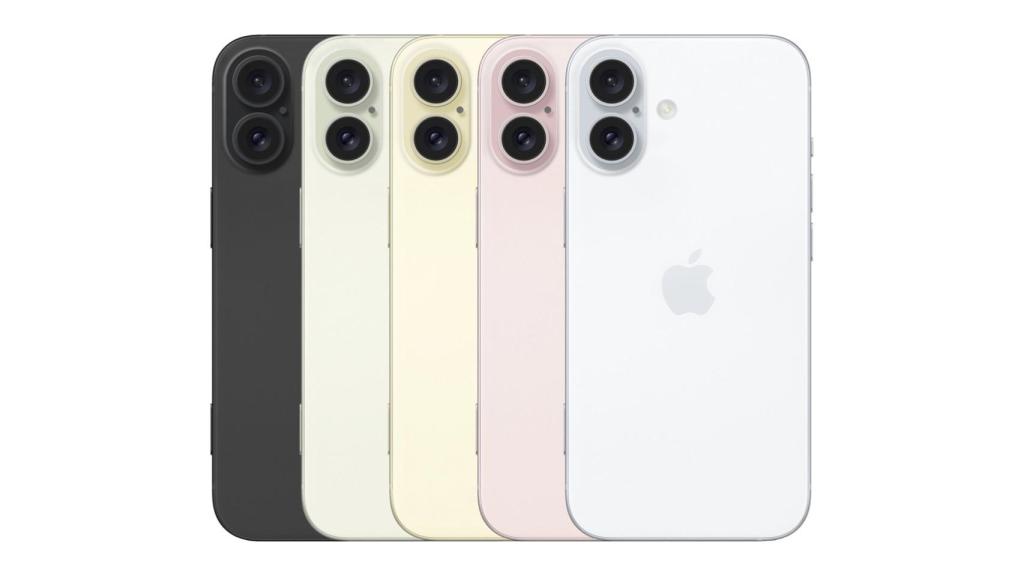 Render de los iPhone 16 basado en rumores.
