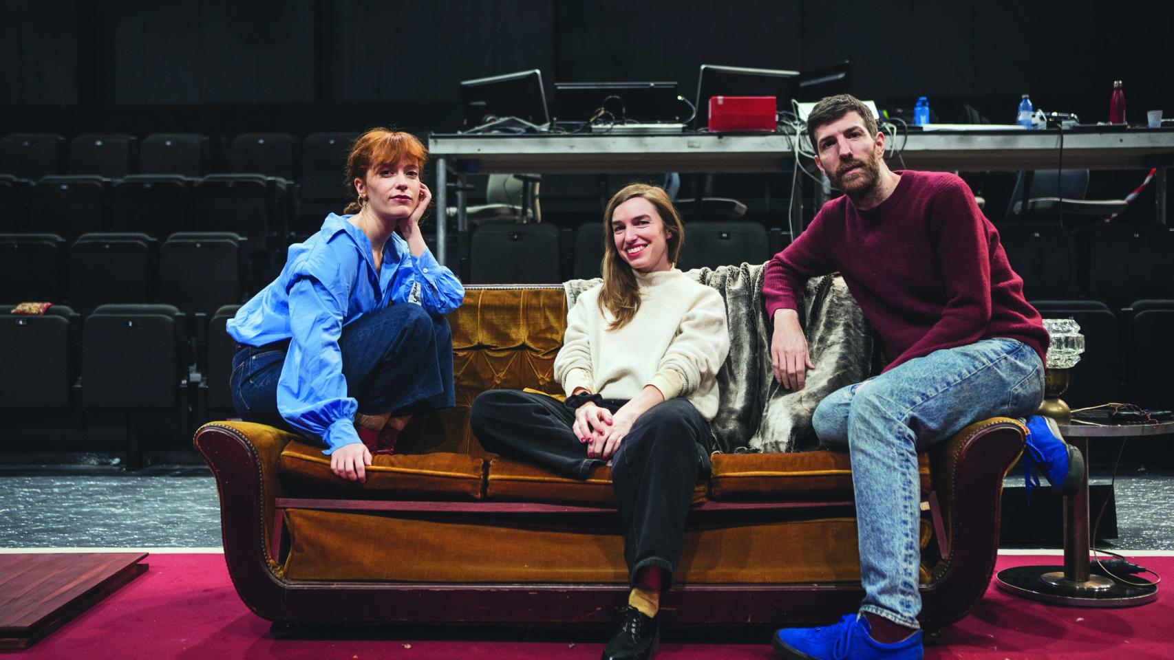 Itsaso Arana, Violeta Gil y Celso Giménez. Foto: Javier Carbajal