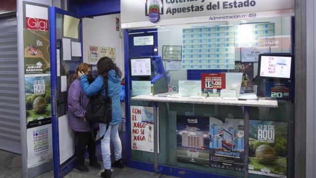 Imagen de una administración de Lotería de Madrid