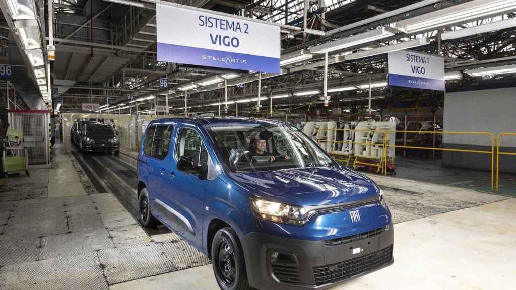 Producción de la Fiat Doblò en la fábrica de Stellantis en Vigo.