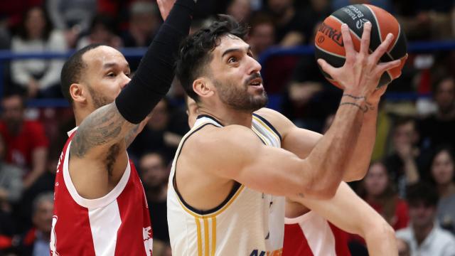Campazzo, en el partido ante el Milán.