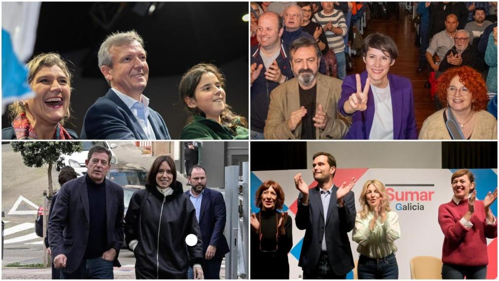 Elecciones 18-F en Galicia: Así ha sido la campaña electoral este jueves 8 de febrero