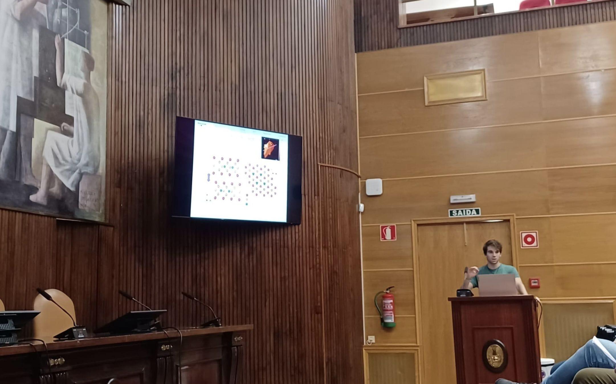 Javier Corral durante un congreso.
