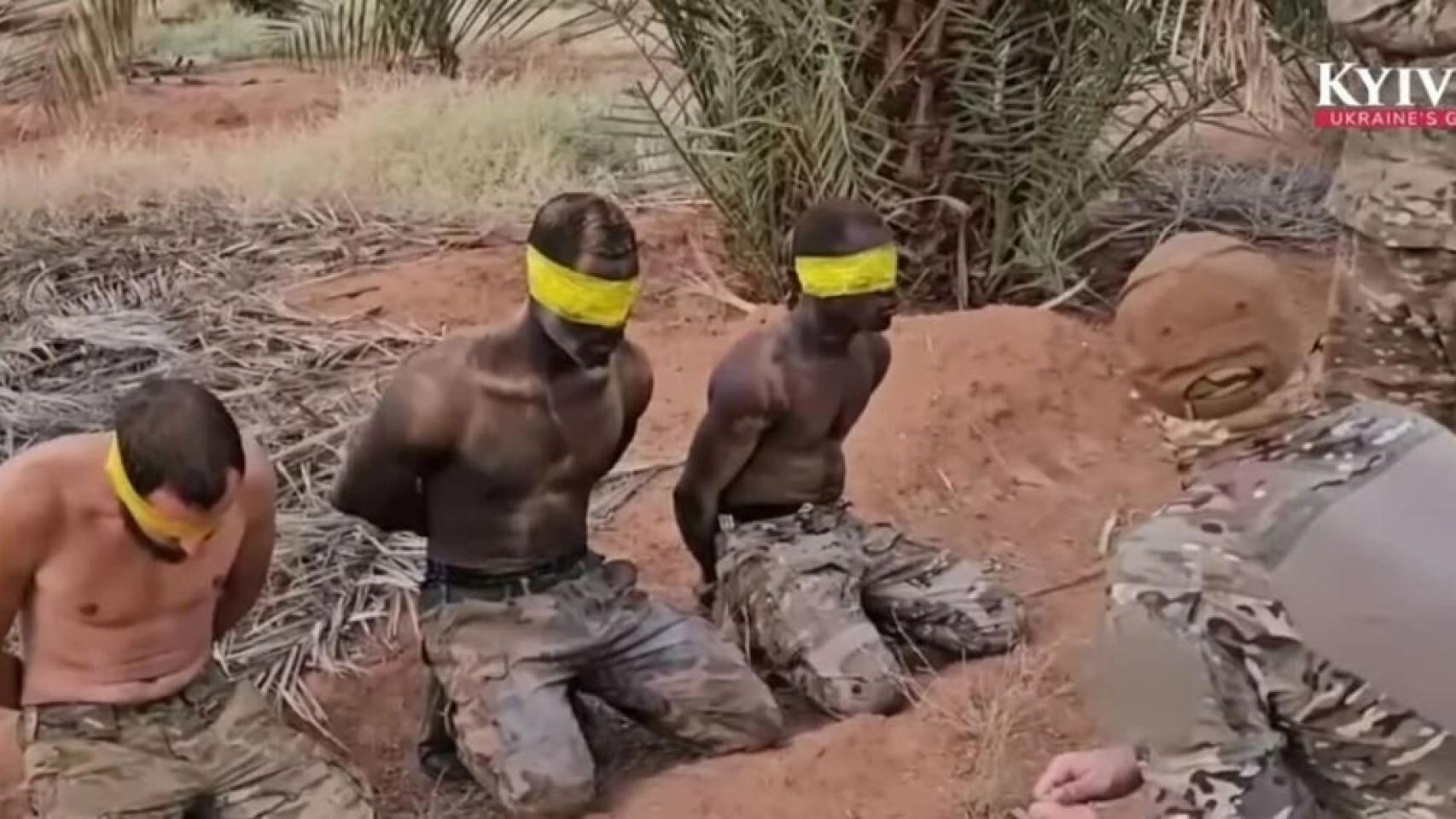 Vídeo en el que las fuerzas especiales ucranianas interrogan a un presunto miembro de Wagner.