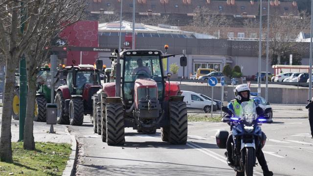 Imagen de archivo de una de las tractoradas en Valladolid