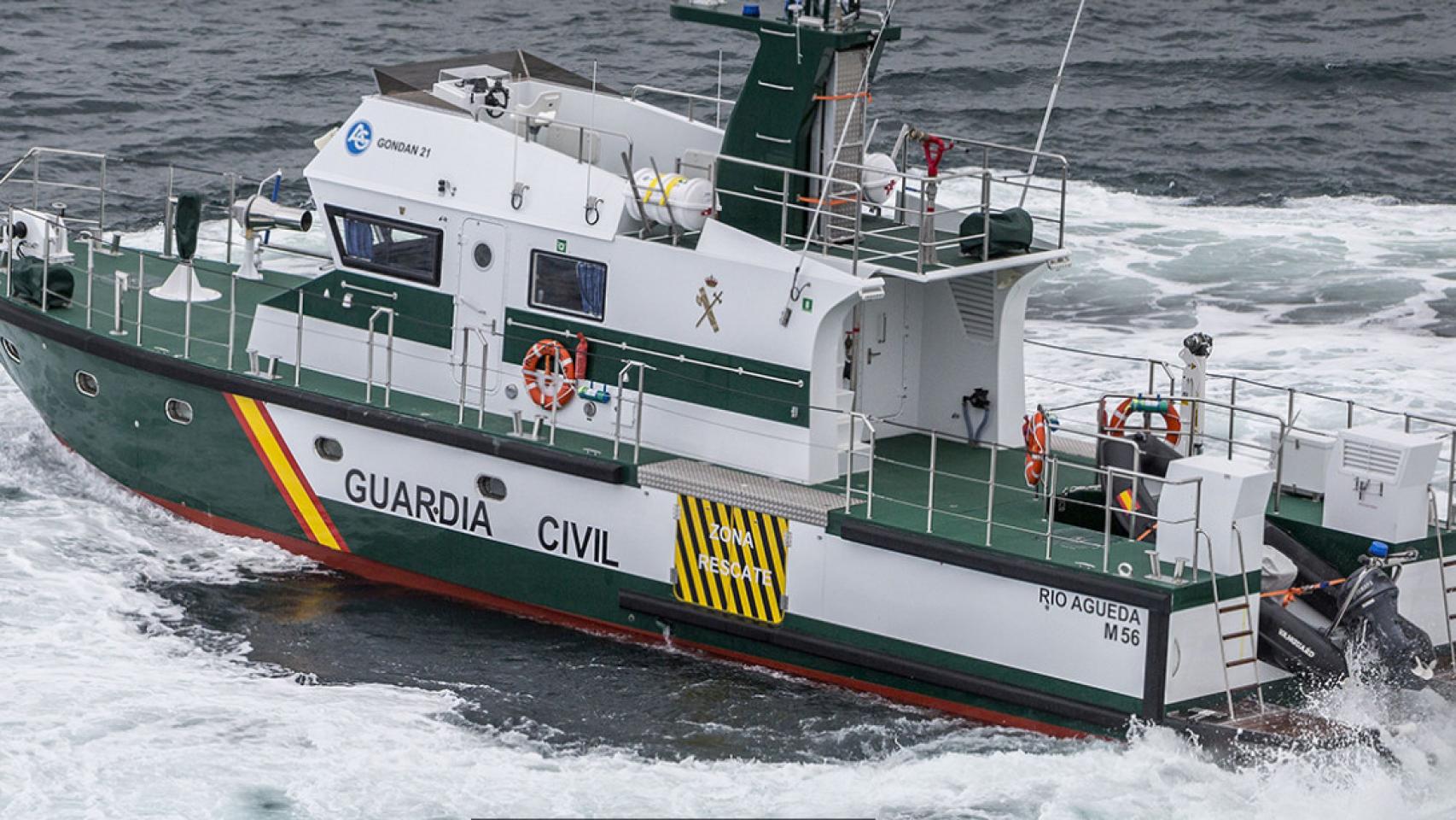 La patrullera 'Río Águeda' de la Guardia Civil, con base en Cádiz, permanece averiada desde el 31 de enero, cuando chocó con una narcolancha en Sanlúcar.