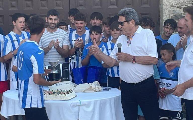 Juan Candame, en la celebración del UDJ Almeiras en Miami
