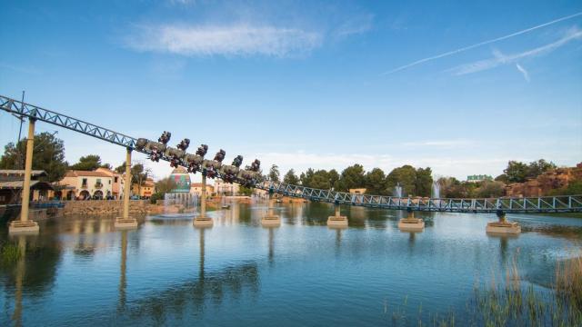 Vista de una de las atracciones de PortAventura.