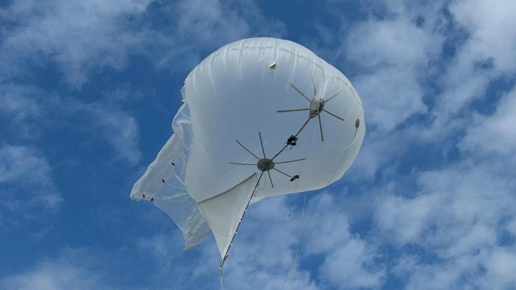 Un globo espía utilizado en Ucrania