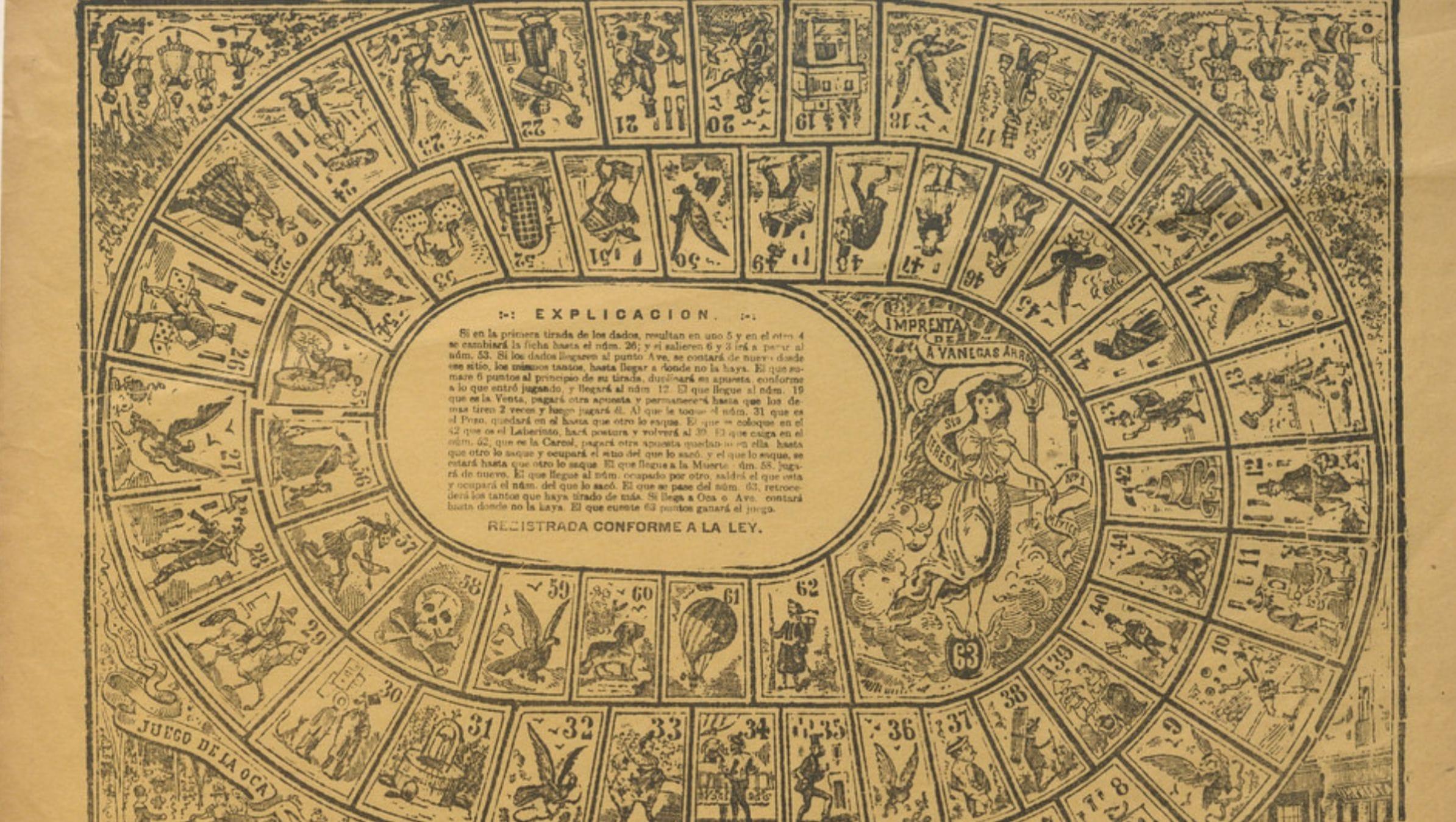 Juego de la oca antiguo.