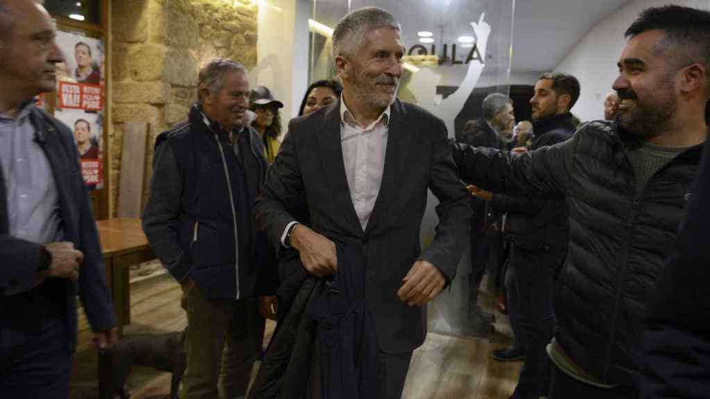 Fernando Grande-Marlaska en A Pobra de Trives (Ourense).