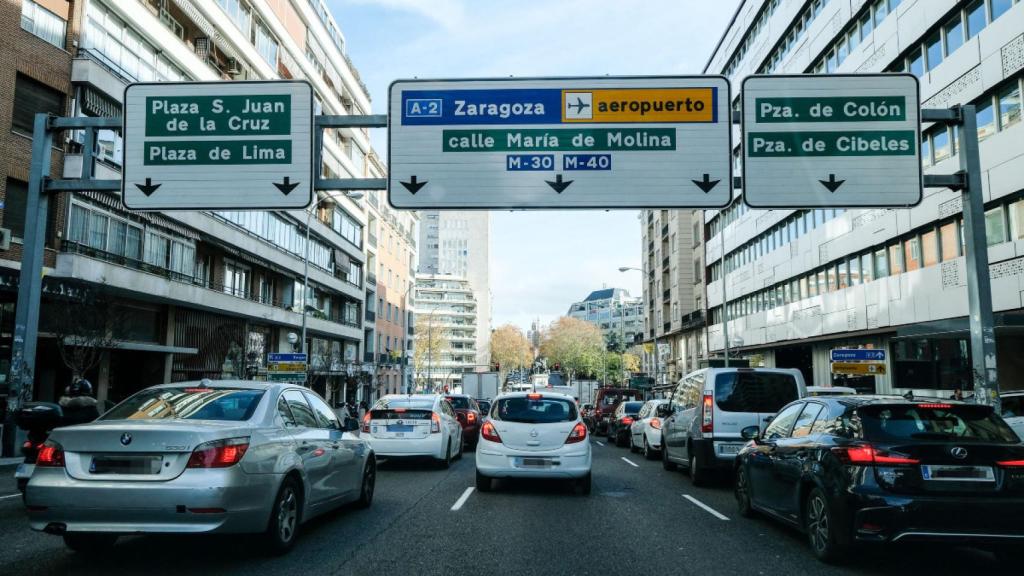 Calle céntrica de Madrid en 2019.