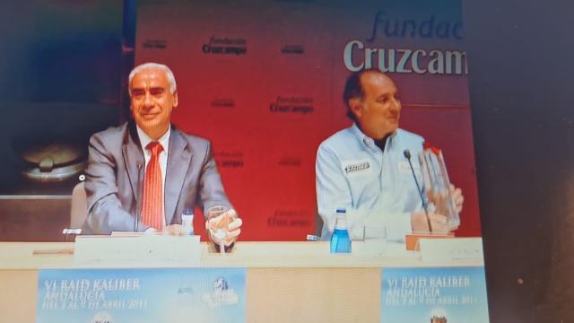 Imagen rescatada por el PP en el que aparecen José Manuel Soto con el entonces consejero de Cultura Luciano Alonso.