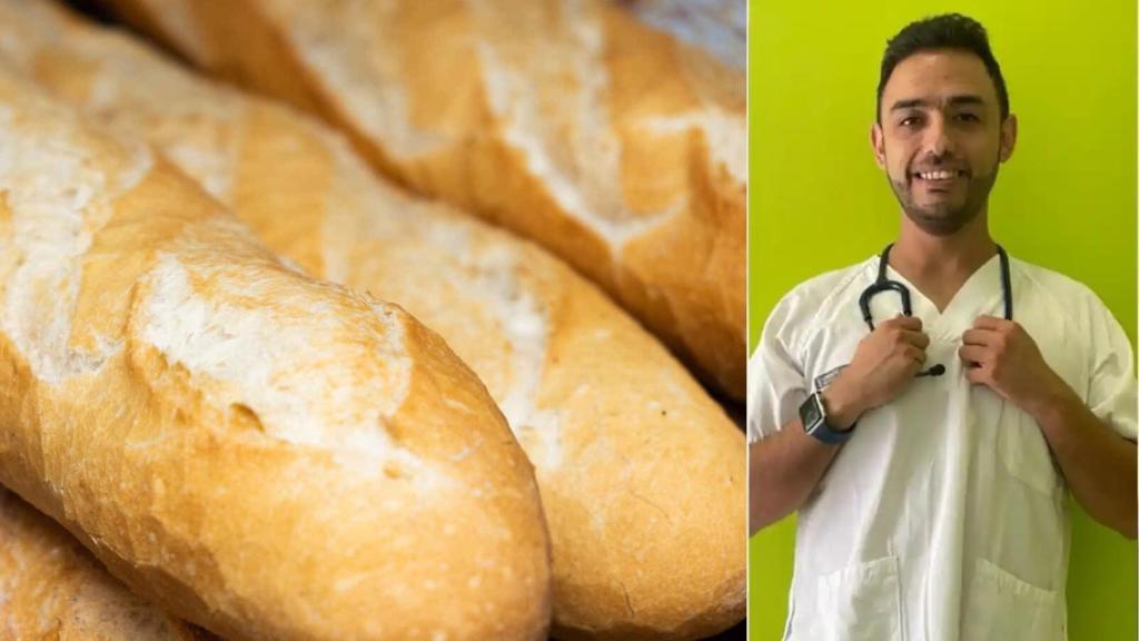 Pan del supermercado y el doctor Roberto Méndez.