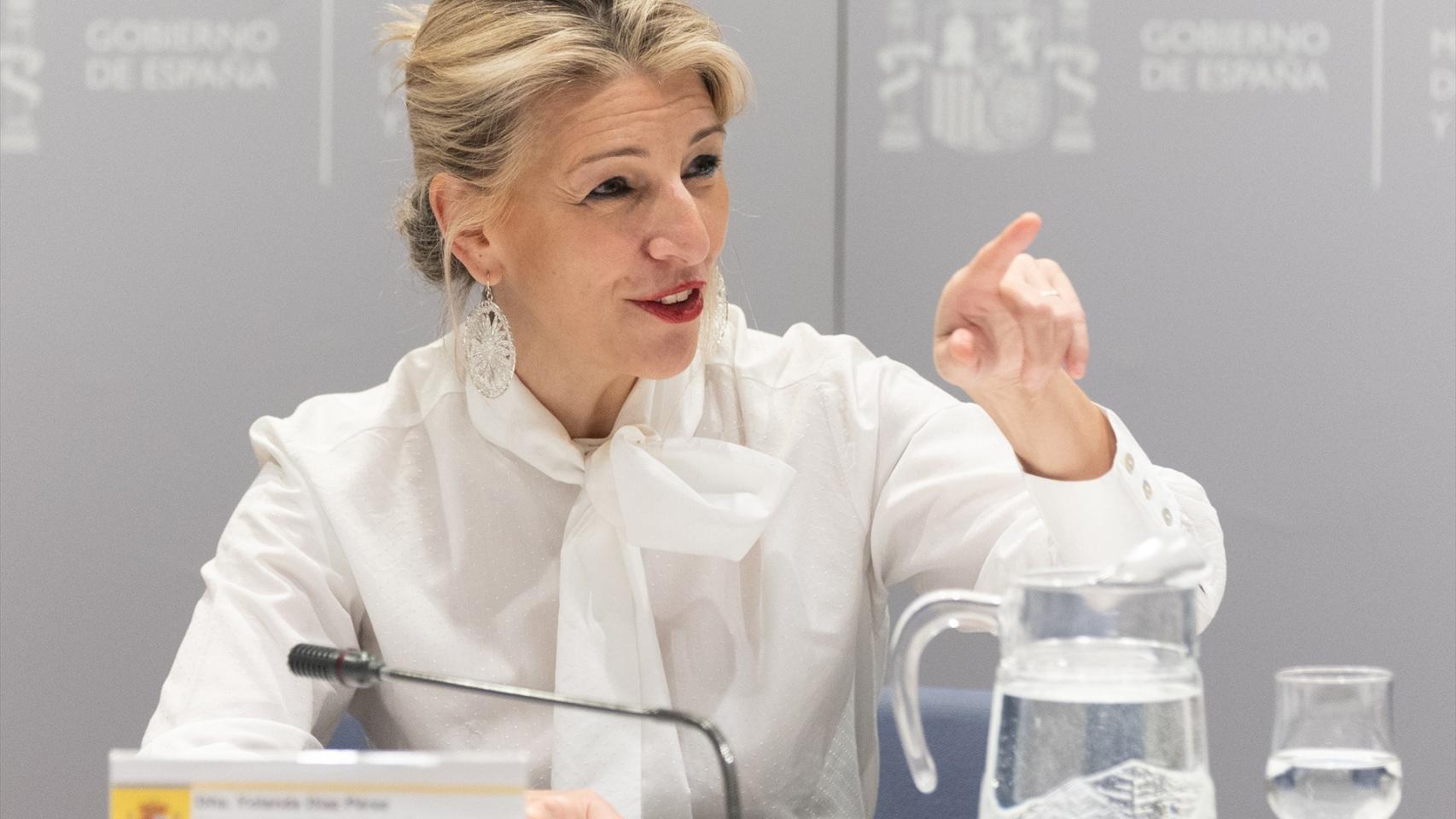 La vicepresidenta segunda del Gobierno y ministra de Trabajo y Economía Social, Yolanda Díaz, en una imagen de archivo.