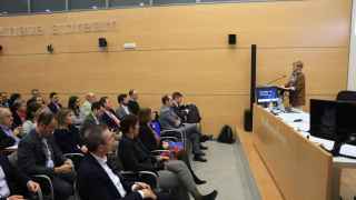 Una de las ponencias de la jornada sobre ciberseguridad celebrada en Bilbao.