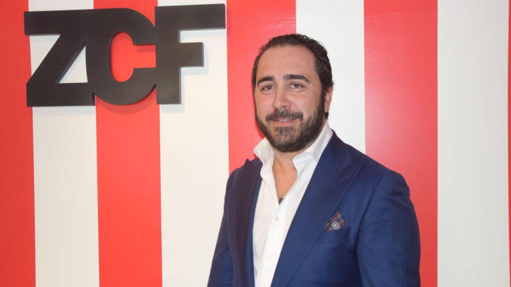 Víctor de Aldama, en su época como presidente del Zamora CF.