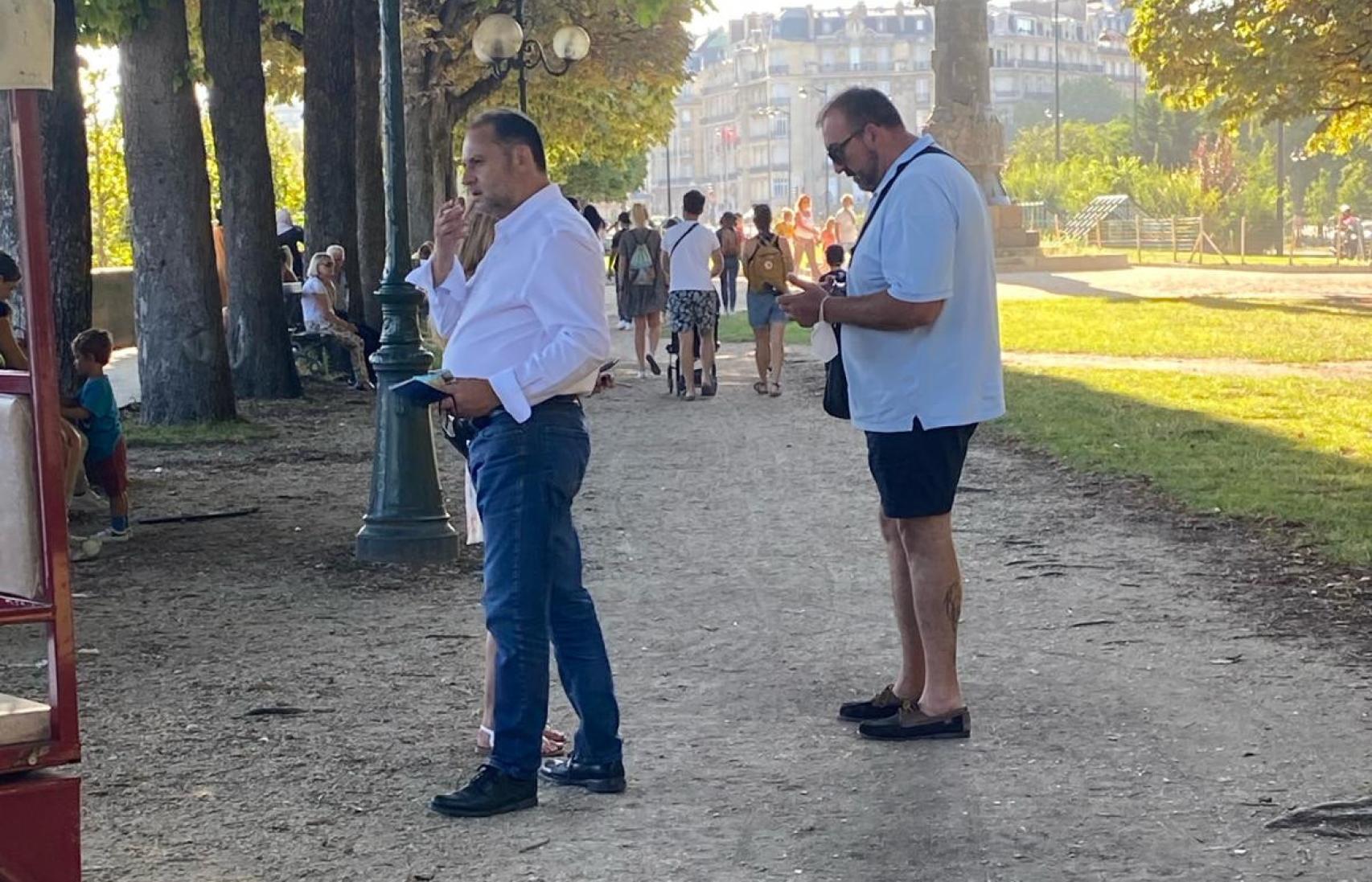 Ábalos y Koldo, en un viaje a París en 2021.