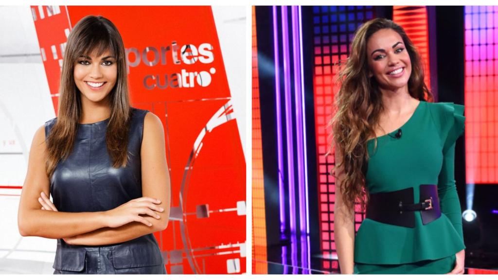 Lara Álvarez con flequillo y sin flequillo