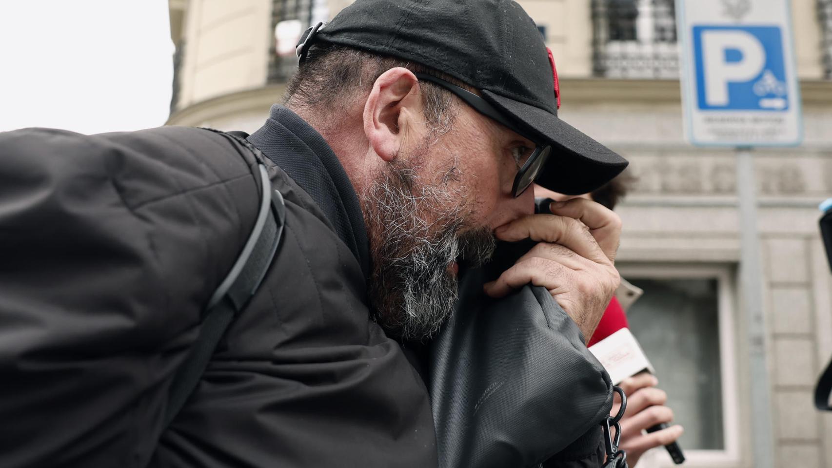 Koldo García, este jueves, a su salida de la Audiencia Nacional, tras acogerse a su derecho a no declarar ante el juez.