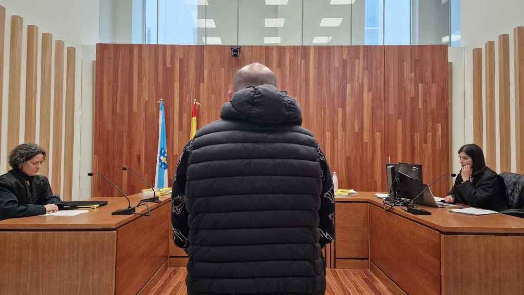 Imagen del condenado durante el juicio.