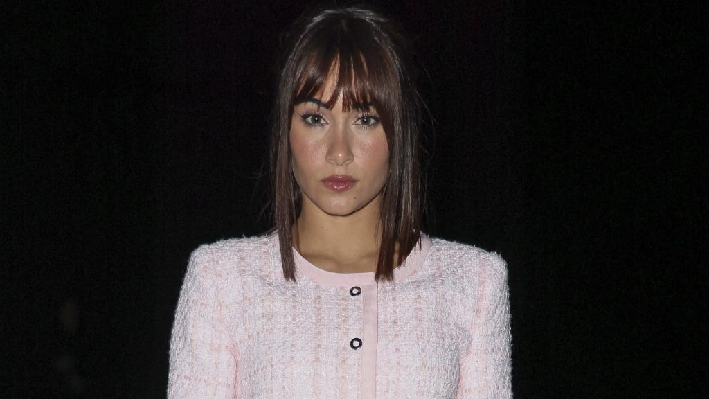 Aitana Ocaña, este 22 de febrero, en la Fashion Week de Emporio Armani.