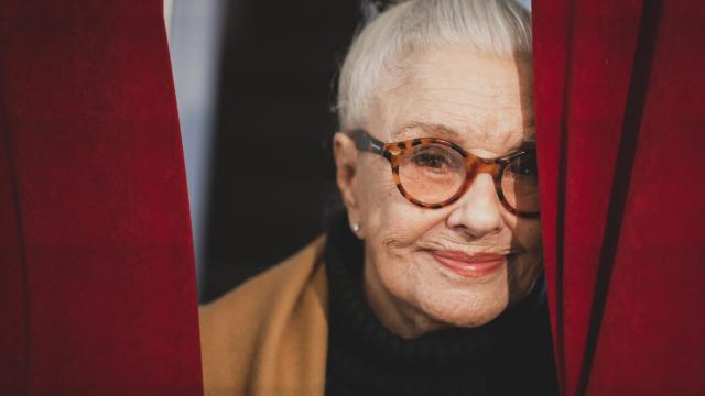 La actriz Lola Herrera en el Teatro Reina Victoria.