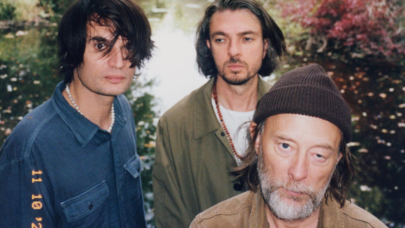 Jonny Greenwood, Tom Skinner y Thom Yorke, integrantes de The Smile. Foto: Frank Lebon