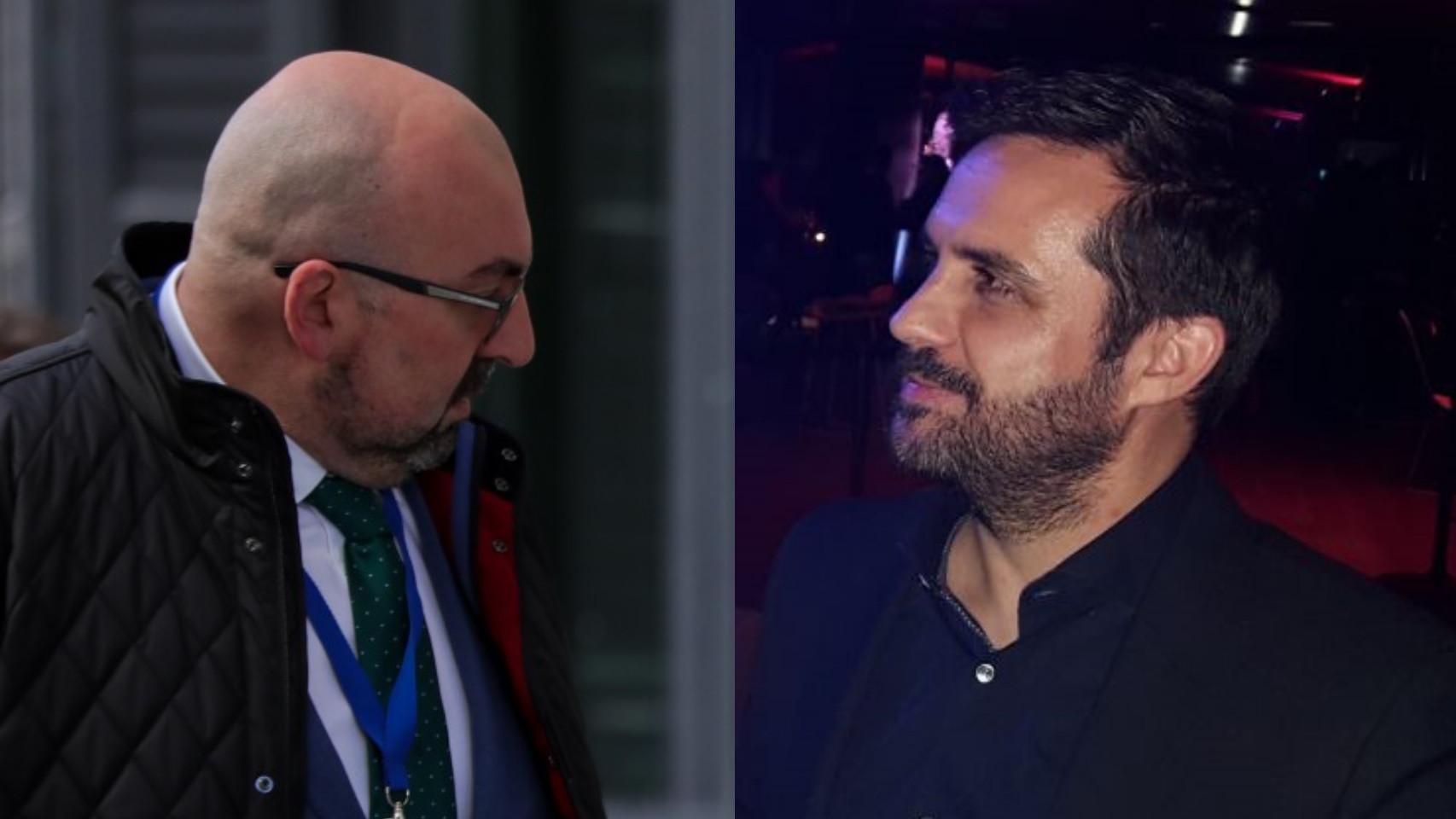 El exasesor del exministro José Luis Ábalos, Koldo García e Israel Pilar, presidente de Sortis Telecomunicaciones.