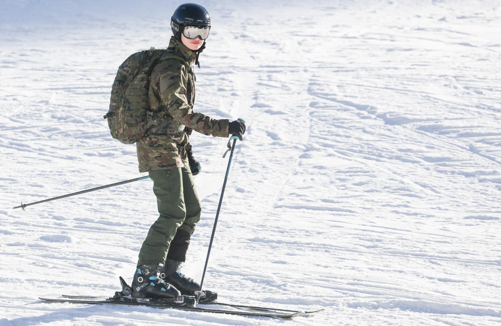 La princesa Leonor en una de sus últimas maniobras militares