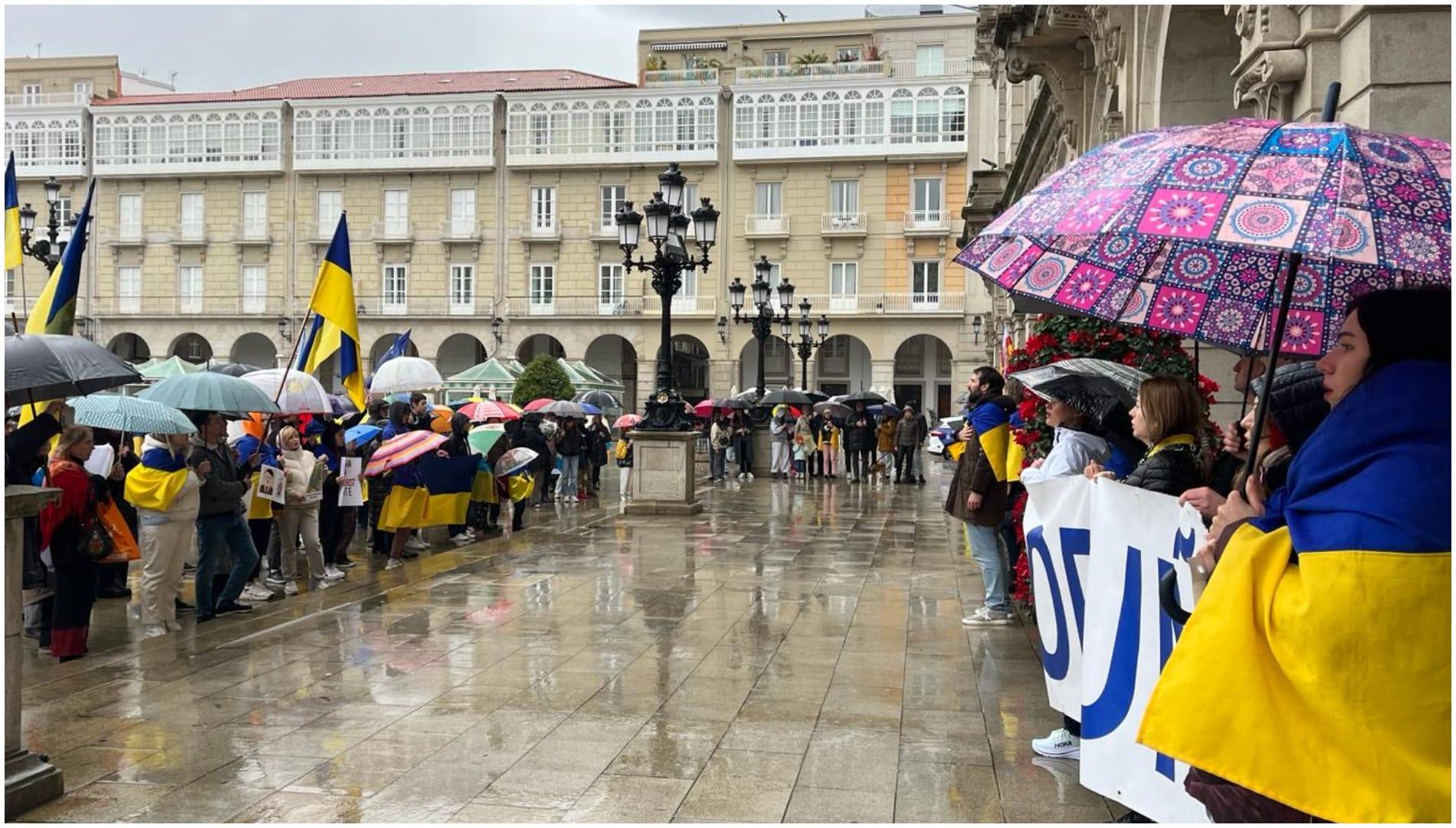 Manifestación en María Pita