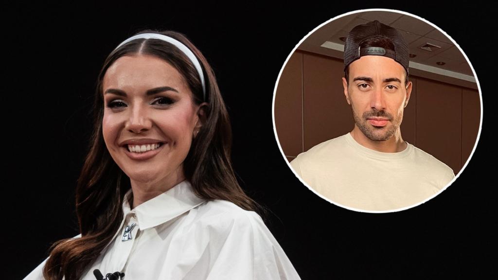 Inés Hernand y su nuevo novio, conocido como DJ Verse, en un montaje de El Español.