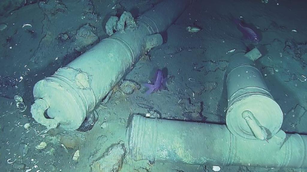 Cañones del galeón 'San José'.