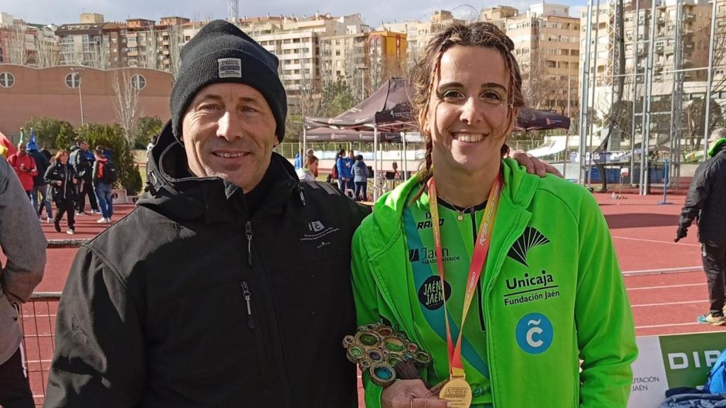 Carmen Sánchez, campeona de España de jabalina.